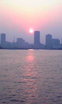 横浜の夕日.JPG